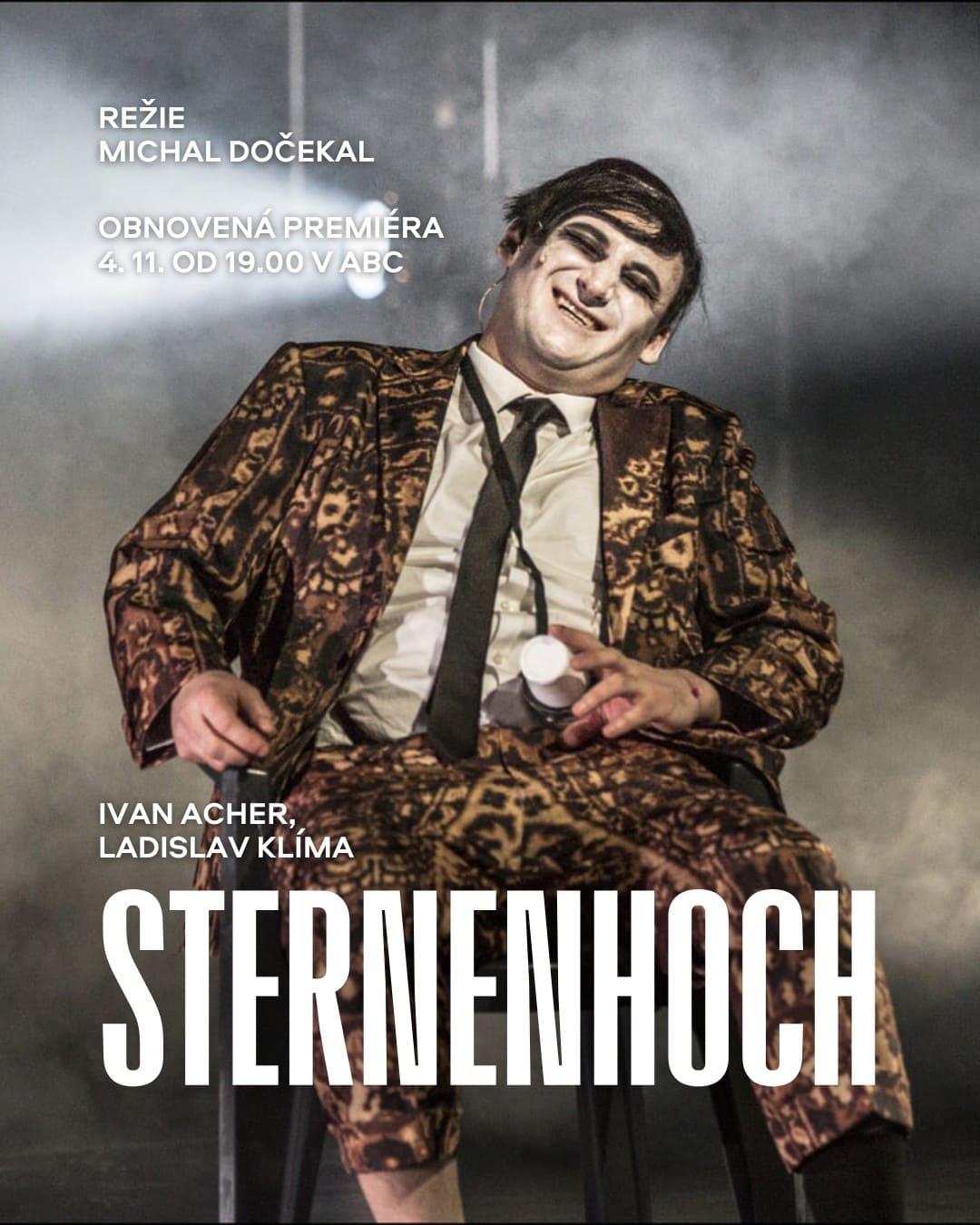 Vizuál pro Instagram Městských divadel pražských k inscenaci Sternenhoch