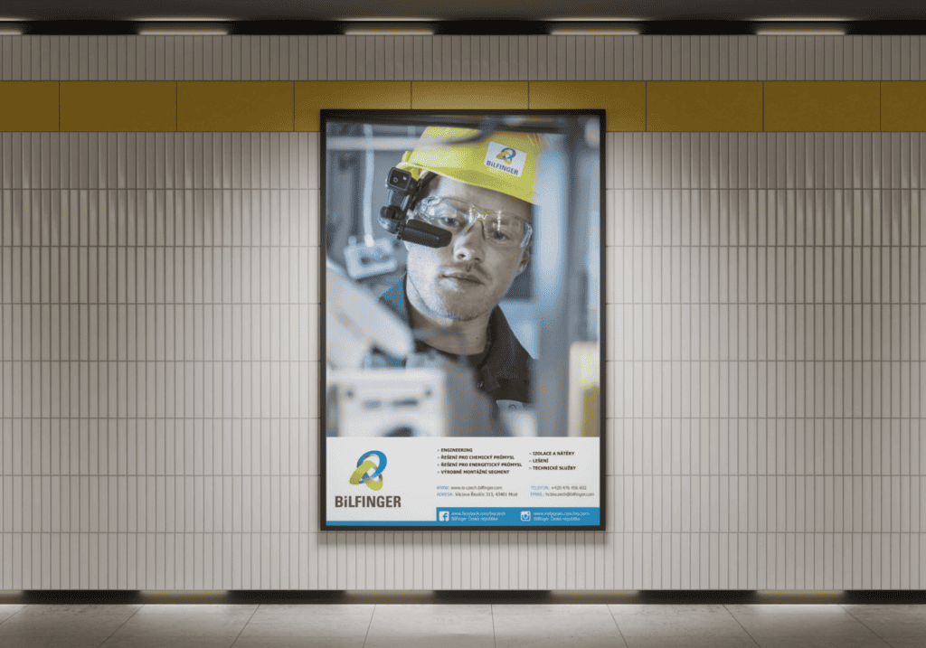 Bilfinger SE - návrh A1 reklamy