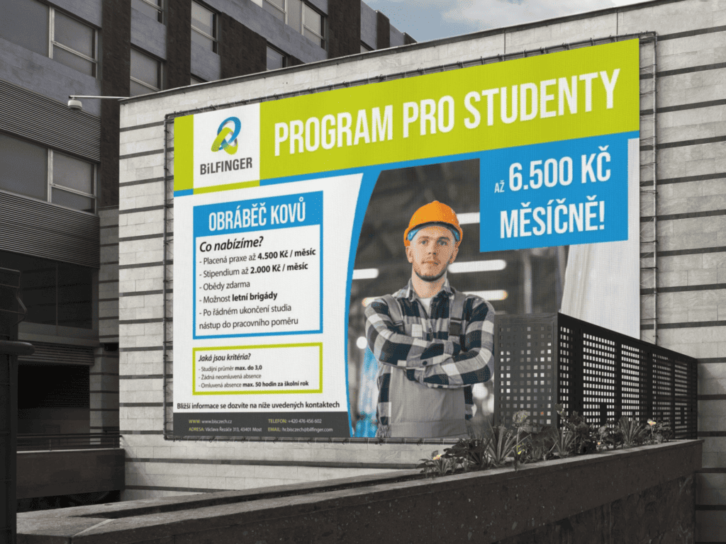 BILFINGER SE - reklamní plachta