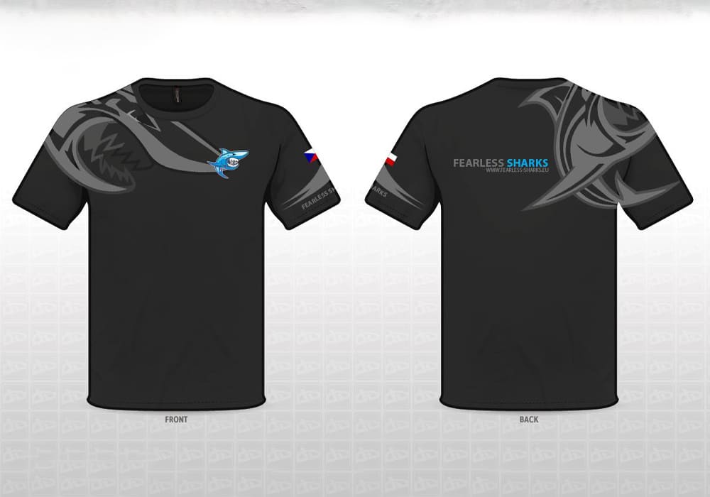 Návrh hráčských dresů pro Fearless-Sharks